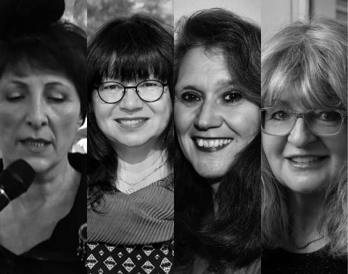 Wir 4 Autorinnen, Adriana Carcu, Claudia Schmid, Barbara Imgrund & Marion Tauschwitz (von oben links im Uhrzeigersinn) (Foto: privat)         