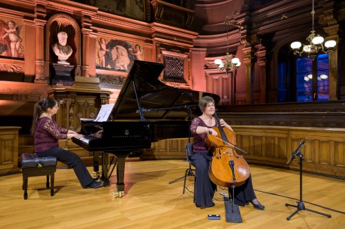 Katja Zakotnik (Cello) & Naila Alvarenga (Piano), Foto: Rothe)