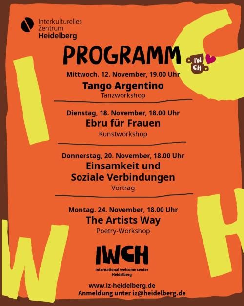 (Bild: IZ) IWCH Programm im November