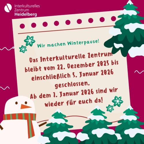 (Bild: IZ) Das IZ macht Winterpause