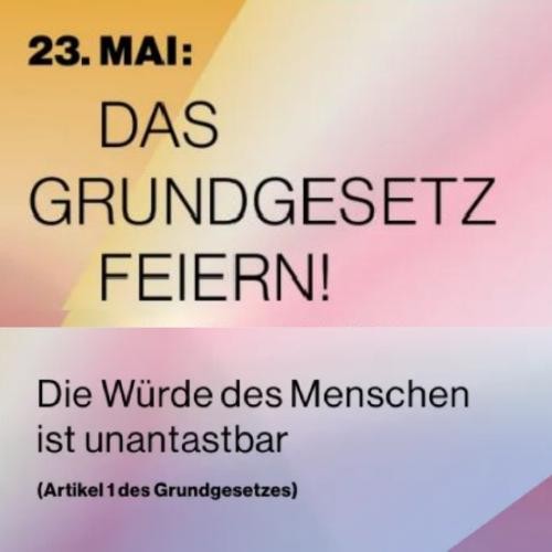 (Bild: Stiftung gegen Rassismus) Das Grundgesetz feiern
