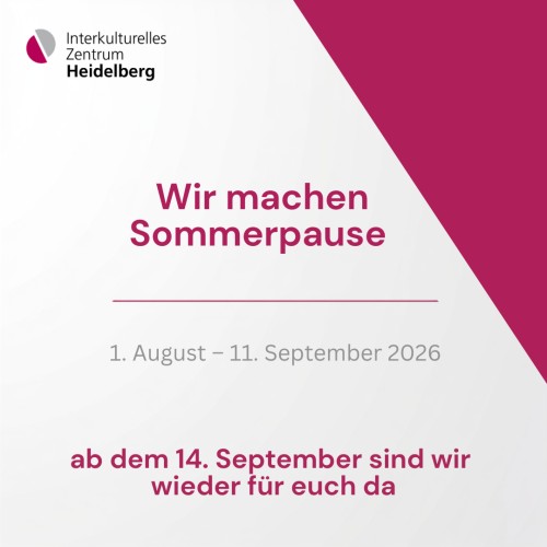 (Bild: IZ) Sommerpause im IZ bis 14.09.