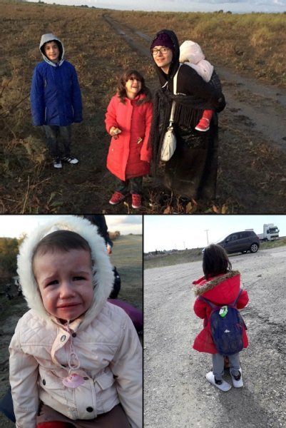 Mehmet Alis Frau und ihre Kinder auf der Fluchtroute